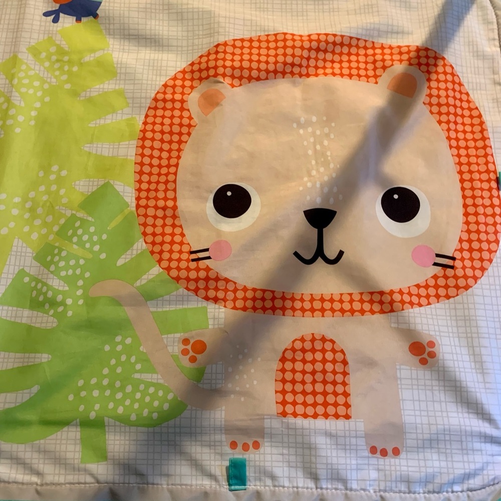 Baby play mat & toys (activity gym)